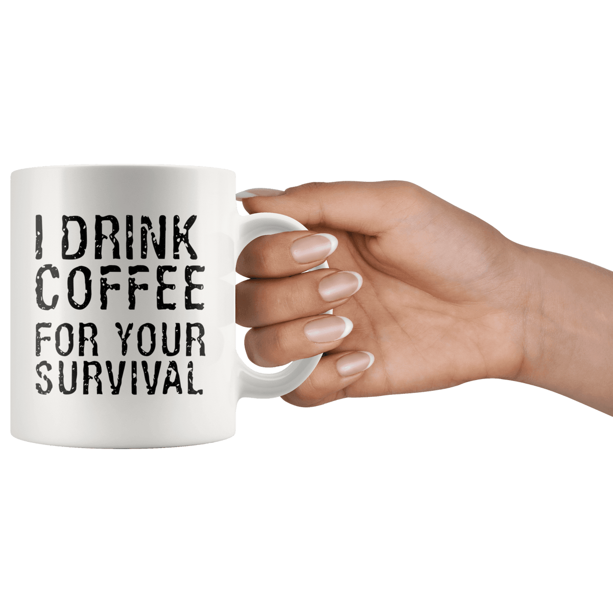 I Drink Coffee for Your Protection Engraved Coffee Tumbler, Funny