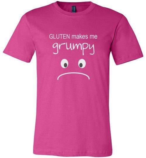 Gluten Makes Me Grumpy Short-Sleeve Shirt (Adult & Youth) Berry / XS
