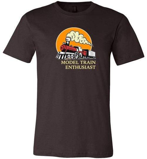 Model Train Enthusiast Vintage Railway Gift Shirt Unisex T-Shirt / Brown / S