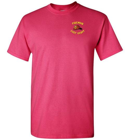 Fireman Chef Geoff Official Fan t-Shirt (on Gildan) Heliconia / S