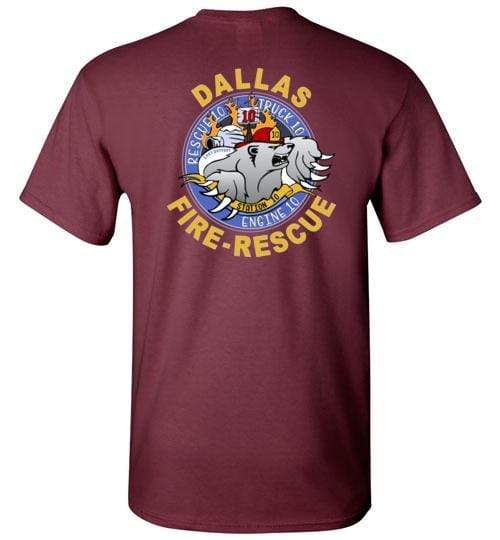 Dallas Fire Station 10 Polar Bear Logo t-Shirt