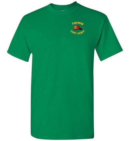 Fireman Chef Geoff Official Fan t-Shirt (on Gildan) Turf Green / S
