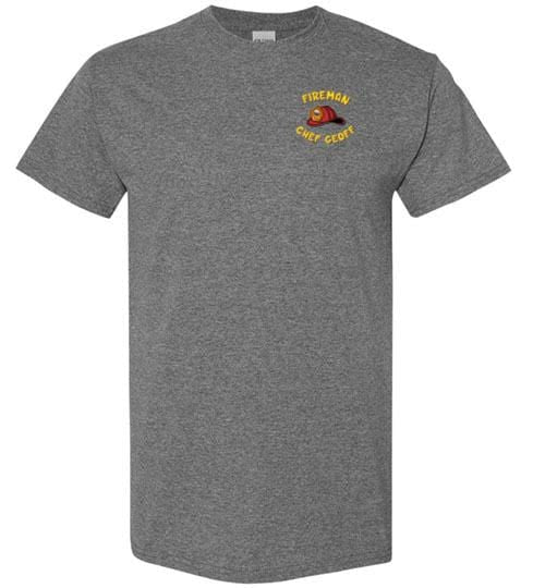 Fireman Chef Geoff Official Fan t-Shirt (on Gildan heavier weight shirt) Graphite Heather / S