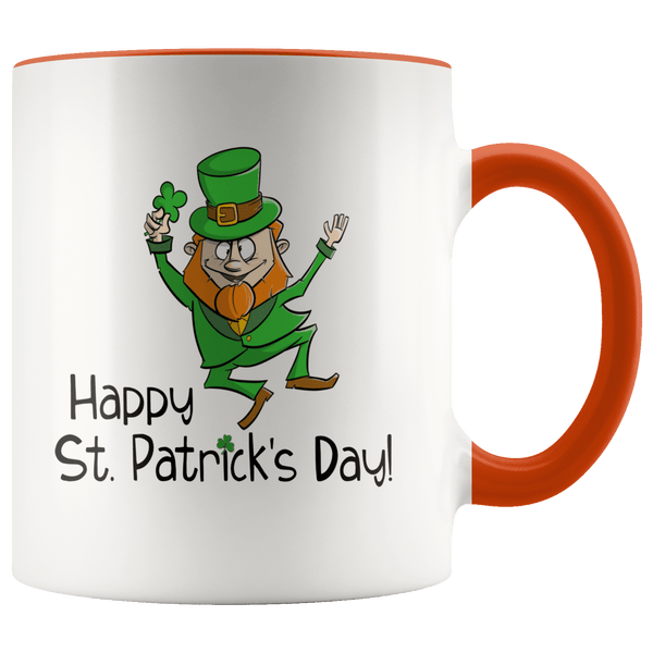 St. Patrick's Day Leprechaun Mug Orange