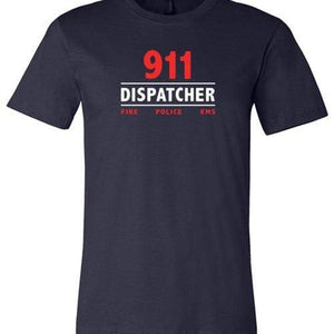 911 Dispatcher Shirt ~  Short-Sleeve Shirt for Men & Women (Adult) Navy / XS