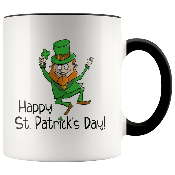 St. Patrick's Day Leprechaun Mug Black