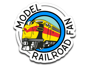 Model Railroad Fan Decal (roughly 2.75"x2.75")