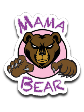 Mama Bear Decal  (roughly 3.75"x2.50")