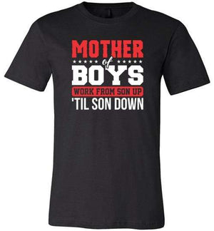 Mother of Boys Shirt for Women - Short-Sleeve (Adult) Black / S