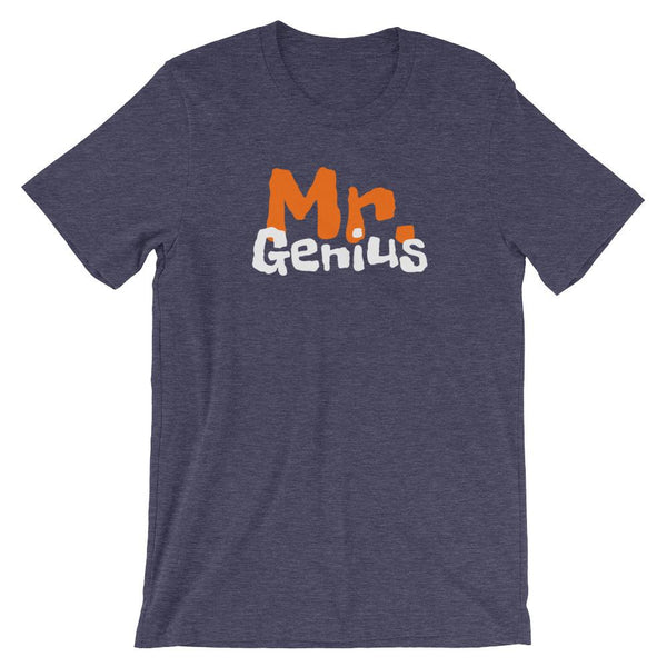Mr Genius Short-Sleeve Shirt for Men (Adult) Heather Midnight Navy / S
