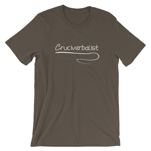 Cruciverbalist Short-Sleeve Shirt for Men & Women Crossword Puzzle Lovers (Adult) Army / S