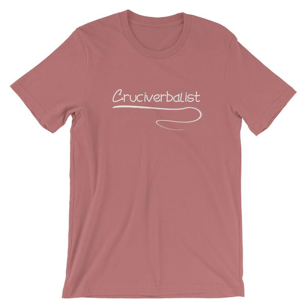 Cruciverbalist Short-Sleeve Shirt for Men & Women Crossword Puzzle Lovers (Adult) Mauve / S