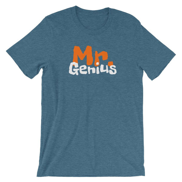 Mr Genius Short-Sleeve Shirt for Men (Adult) Heather Deep Teal / S