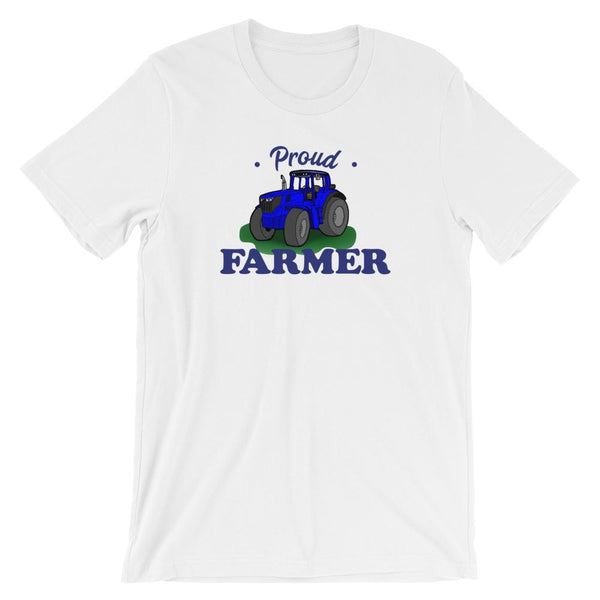 Proud Farmer Short-Sleeve Shirt for Men & Women (Adult) White / S