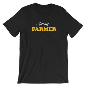 Vintage Proud Farmer Short-Sleeve Shirt for Men & Women (Adult) Black / S