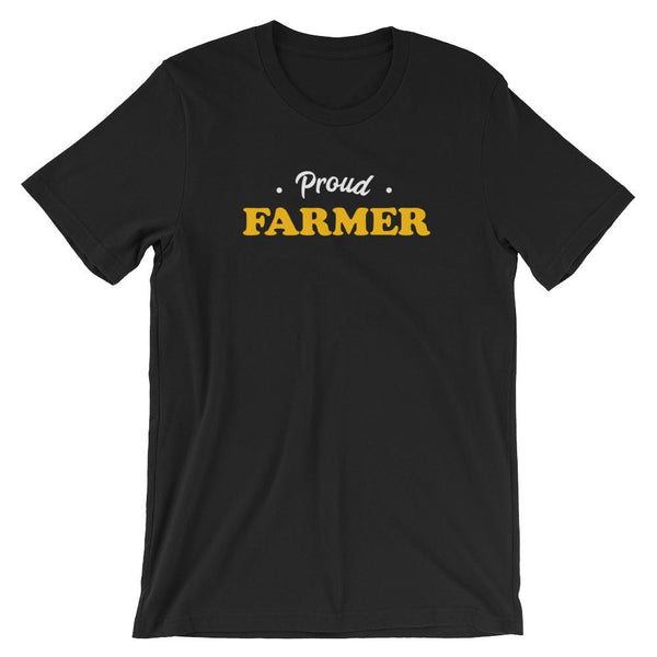 Vintage Proud Farmer Short-Sleeve Shirt for Men & Women (Adult) Black / S
