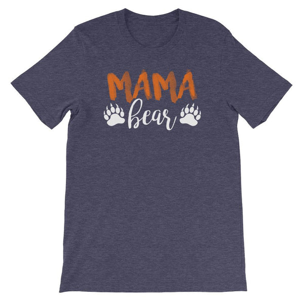 Mama Bear Shirt for Women - Short-Sleeve (Adult) Heather Midnight Nav / S