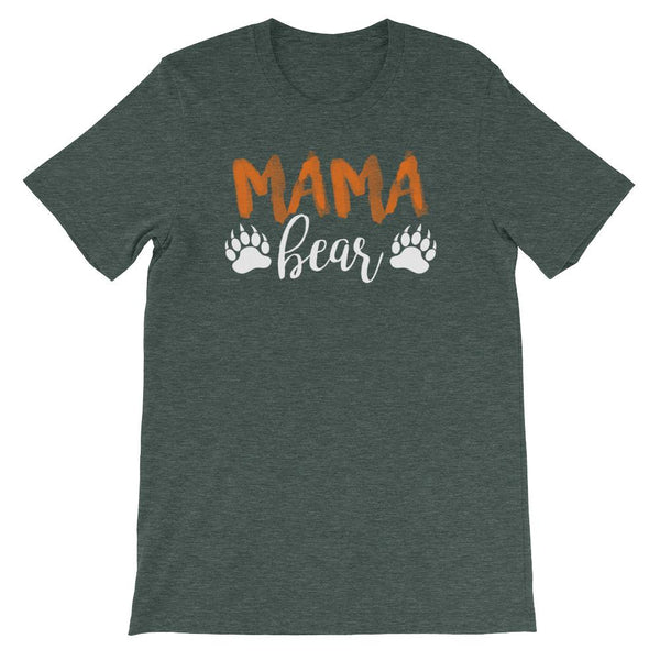 Mama Bear Shirt for Women - Short-Sleeve (Adult) Heather Forest / S