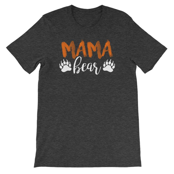 Mama Bear Shirt for Women - Short-Sleeve (Adult) Dark Grey Heather / S