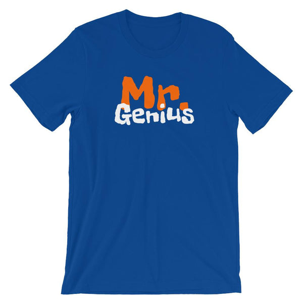 Mr Genius Short-Sleeve Shirt for Men (Adult) True Royal / S