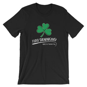 I Love Shenanigans Short-Sleeve Shirt for Men & Women (Adult) Black / S