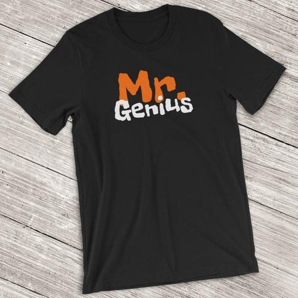 Mr Genius Short-Sleeve Shirt for Men (Adult) Black / S