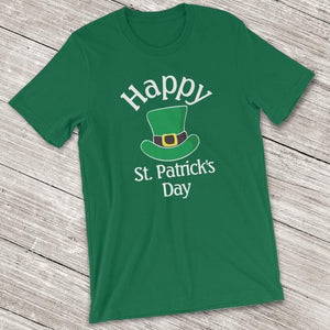 Happy St. Patrick's Day Short-Sleeve Shirt for Men & Women (Adult) Kelly / S