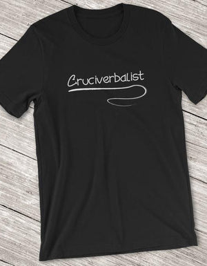 Cruciverbalist Short-Sleeve Shirt for Men & Women Crossword Puzzle Lovers (Adult) Black / S