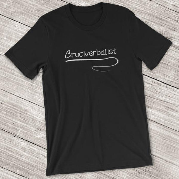 Cruciverbalist Short-Sleeve Shirt for Men & Women Crossword Puzzle Lovers (Adult) Black / S