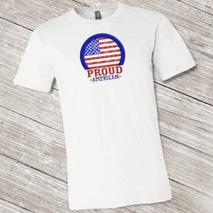 Proud American Shirt ~ Short-Sleeve (Adult & Youth) White / XS