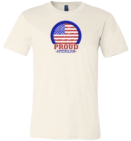 Proud American Shirt ~ Short-Sleeve (Adult & Youth) Soft Cream / S